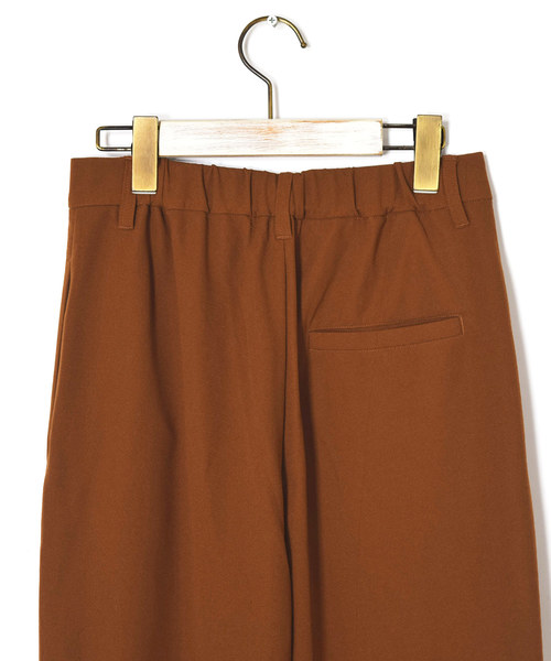 w closet（ダブルクローゼット）の「ツイルカットジョーゼットセミフレアパンツ（その他パンツ・レディース・ミント/ピンクベージュ/ピンク系その他/ブラウン/ベージュ/レンガ/ブラック・FREE）」の18枚目の写真