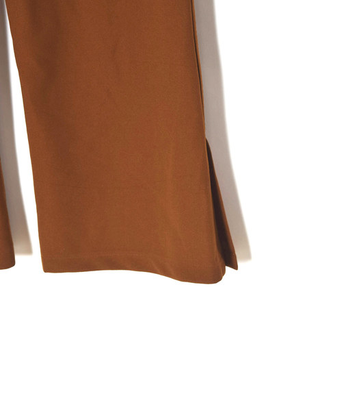 w closet（ダブルクローゼット）の「ツイルカットジョーゼットセミフレアパンツ（その他パンツ・レディース・ミント/ピンクベージュ/ピンク系その他/ブラウン/ベージュ/レンガ/ブラック・FREE）」の15枚目の写真