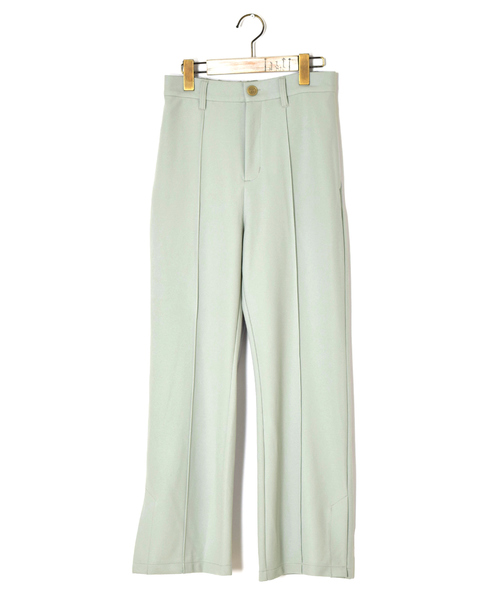 w closet（ダブルクローゼット）の「ツイルカットジョーゼットセミフレアパンツ（その他パンツ・レディース・ミント/ピンクベージュ/ピンク系その他/ブラウン/ベージュ/レンガ/ブラック・FREE）」の11枚目の写真