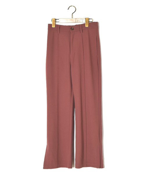 w closet（ダブルクローゼット）の「ツイルカットジョーゼットセミフレアパンツ（その他パンツ・レディース・ミント/ピンクベージュ/ピンク系その他/ブラウン/ベージュ/レンガ/ブラック・FREE）」の22枚目の写真