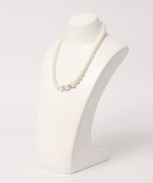 Cinderella（シンデレラ）の「パーティーアクセサリー ネックレス ブレスレット ピアス セット フェイクパール シンプル（ピアス（両耳用）・レディース・シルバー/ゴールド・ONE SIZE）」の11枚目の写真