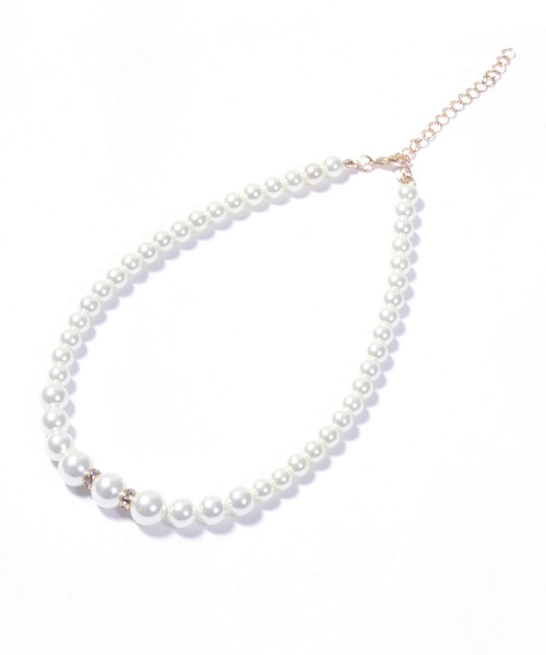 Cinderella（シンデレラ）の「パーティーアクセサリー ネックレス ブレスレット ピアス セット フェイクパール シンプル（ピアス（両耳用）・レディース・シルバー/ゴールド・ONE SIZE）」の7枚目の写真