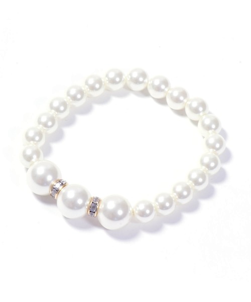 Cinderella（シンデレラ）の「パーティーアクセサリー ネックレス ブレスレット ピアス セット フェイクパール シンプル（ピアス（両耳用）・レディース・シルバー/ゴールド・ONE SIZE）」の6枚目の写真