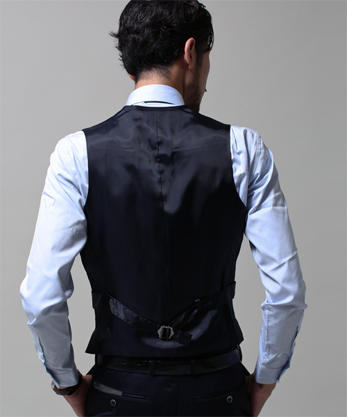 NANO universe（ナノユニバース）の「シルク混ベネシャンベスト（ベスト・メンズ・ネイビー/ブラック/グレー・48/46/44）」の17枚目の写真