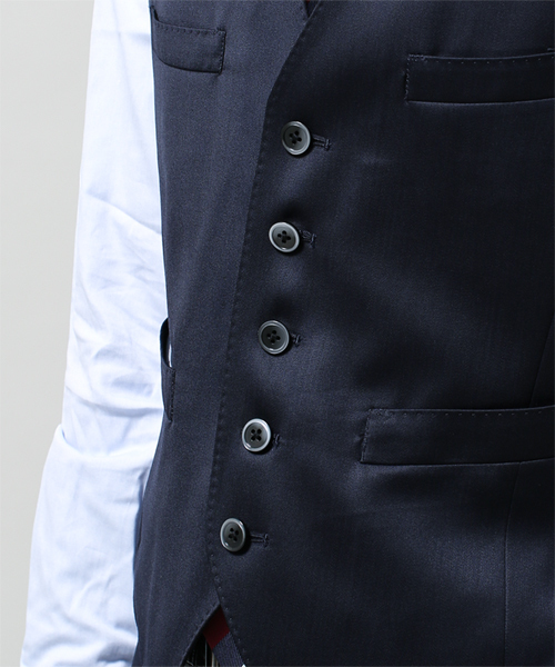 NANO universe（ナノユニバース）の「シルク混ベネシャンベスト（ベスト・メンズ・ネイビー/ブラック/グレー・44/46/48）」の17枚目の写真