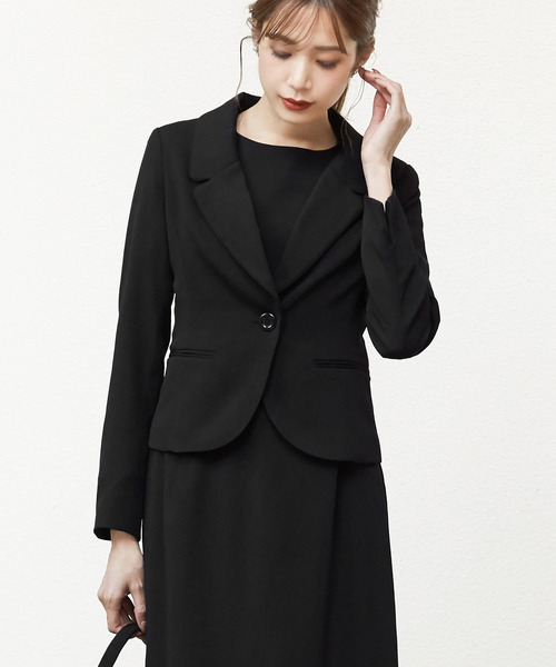 Flolia（フロリア）の「テーラードジャケット・ミディアム丈Aライン  