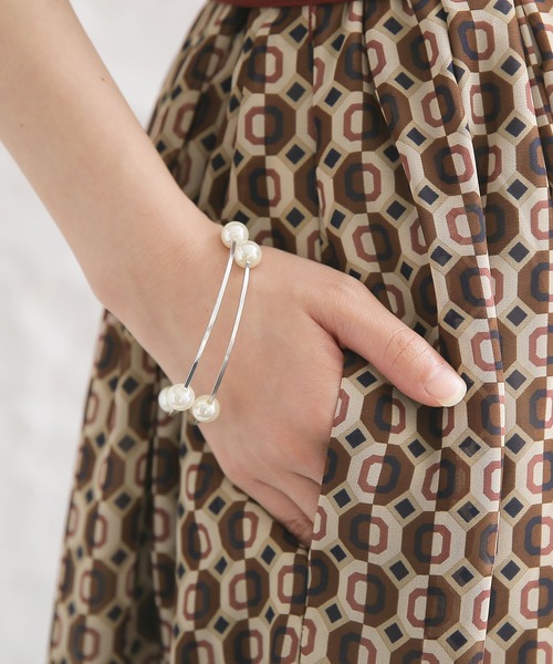 osharewalker（オシャレウォーカー）の「【廃盤】『幾何学柄レトロシャツワンピース』（ワンピース・レディース・イエロー/ブラウン系その他・1/2）」の7枚目の写真