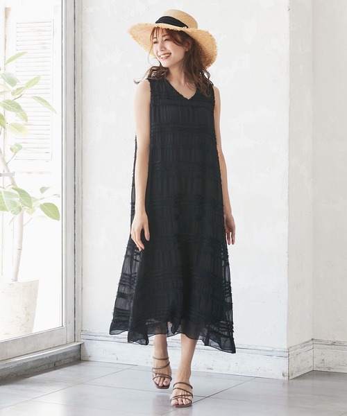 KOBE LETTUCE（コウベレタス）の「シフォンリボンラフィアハット（ハット・レディース・ライトベージュ・FREE）」の12枚目の写真