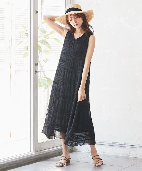 KOBE LETTUCE（コウベレタス）の「シフォンリボンラフィアハット（ハット・レディース・ライトベージュ・FREE）」の13枚目の写真