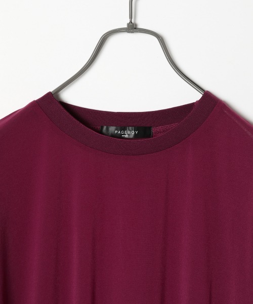 PAGEBOY(ページボーイ)の「シアーTシャツワンピースSET(ワンピース・レディース・ブラック/ボルドー/グレイッシュベージュ・FREE)」の17枚目の写真