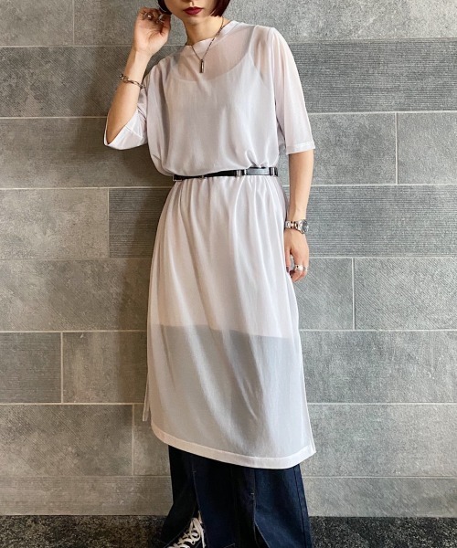 PAGEBOY(ページボーイ)の「シアーTシャツワンピースSET(ワンピース・レディース・ブラック/ボルドー/グレイッシュベージュ・FREE)」の22枚目の写真