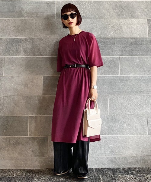 PAGEBOY（ページボーイ）の「シアーTシャツワンピースSET（ワンピース  