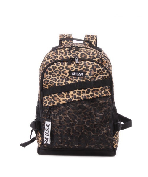 OUTDOOR PRODUCTS(アウトドアプロダクツ)の「アウトドア【OUTDOOR】2層型リュック(バックパック/リュック・メンズ・ブラック/パープル/レッド/レオパード・フリー)」の2枚目の写真