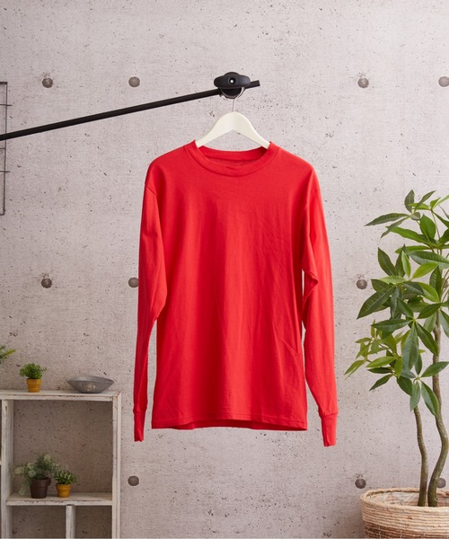 tone（トーン）の「【LIFEWEAR/ライフウェア】LONG SLEEVE TEE (UN)（Tシャツ/カットソー・レディース・ブラック/オレンジ/ネイビー/オートミール/レッド/チャコール/グレー/ホワイト・LARGE/X-LARGE/SMALL/MEDIUM）」の7枚目の写真