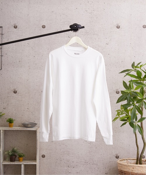 tone（トーン）の「【LIFEWEAR/ライフウェア】LONG SLEEVE TEE (UN)（Tシャツ/カットソー・レディース・ブラック/オレンジ/ネイビー/オートミール/レッド/チャコール/グレー/ホワイト・LARGE/X-LARGE/SMALL/MEDIUM）」の2枚目の写真