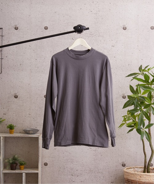 tone（トーン）の「【LIFEWEAR/ライフウェア】LONG SLEEVE TEE (UN)（Tシャツ/カットソー・レディース・ブラック/オレンジ/ネイビー/オートミール/レッド/チャコール/グレー/ホワイト・LARGE/X-LARGE/SMALL/MEDIUM）」の4枚目の写真