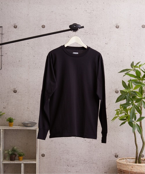 tone（トーン）の「【LIFEWEAR/ライフウェア】LONG SLEEVE TEE (UN)（Tシャツ/カットソー・レディース・ブラック/オレンジ/ネイビー/オートミール/レッド/チャコール/グレー/ホワイト・LARGE/X-LARGE/SMALL/MEDIUM）」の3枚目の写真