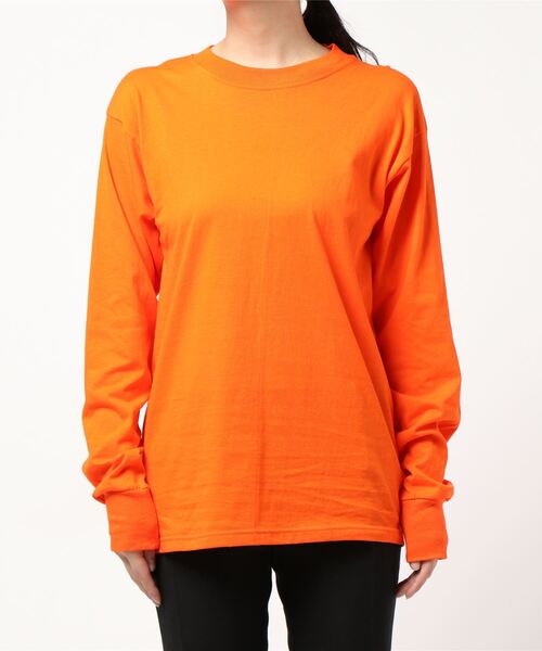 tone（トーン）の「【LIFEWEAR/ライフウェア】LONG SLEEVE TEE (UN)（Tシャツ/カットソー・レディース・ブラック/オレンジ/ネイビー/オートミール/レッド/チャコール/グレー/ホワイト・LARGE/X-LARGE/SMALL/MEDIUM）」の11枚目の写真