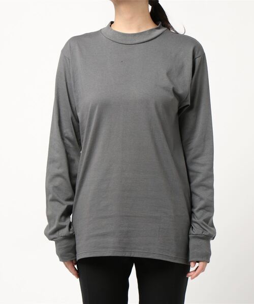 tone（トーン）の「【LIFEWEAR/ライフウェア】LONG SLEEVE TEE (UN)（Tシャツ/カットソー・レディース・ブラック/オレンジ/ネイビー/オートミール/レッド/チャコール/グレー/ホワイト・LARGE/X-LARGE/SMALL/MEDIUM）」の13枚目の写真