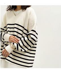 green label relaxing | FFC ミラノリブ Vネック プルオーバー ニット(ニット/セーター)