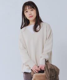 green label relaxing（グリーンレーベルリラクシング）の「FFC ミラノリブ Vネック プルオーバー ニット（ニット/セーター・レディース）」