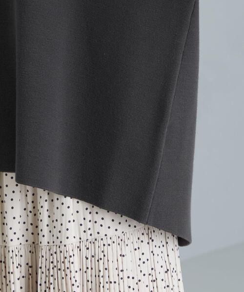 green label relaxing（グリーンレーベルリラクシング）の「FFC ミラノリブ Vネック プルオーバー ニット（ニット/セーター・レディース・ダークグレー/その他1/ライム/ナチュラル・FREE）」の11枚目の写真