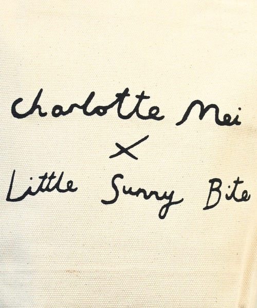 Little sunny bite(リトルサニーバイト)の「『Little sunny bite』Charlotte mei x little sunny bite little girl tote bag(トートバッグ・レディース・ナチュラル・FREE)」の3枚目の写真