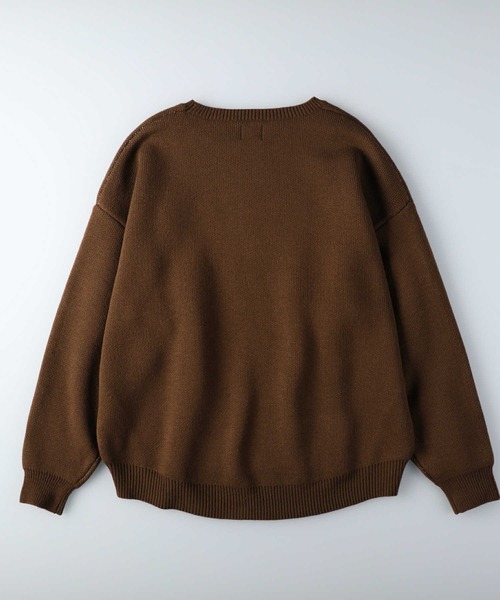 CAMP7（キャンプセブン）の「【CAMP7】マウンテンロゴニット（ニット/セーター・レディース・オフホワイト/ブラウン/パープル・ONE SIZE）」の17枚目の写真