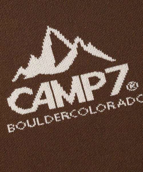 CAMP7（キャンプセブン）の「【CAMP7】マウンテンロゴニット（ニット/セーター・レディース・オフホワイト/ブラウン/パープル・ONE SIZE）」の11枚目の写真