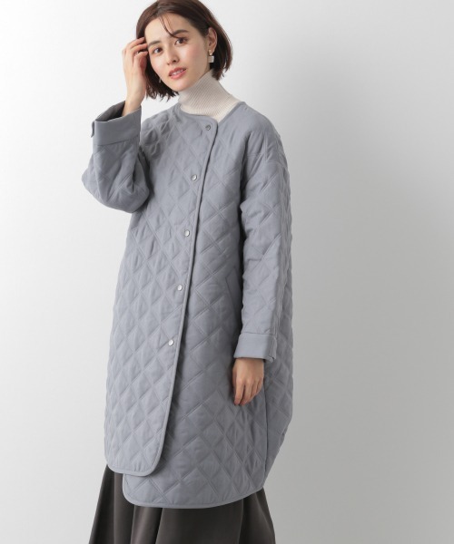 LEPSIM（レプシィム）の「【洗える】キルティングＡラインコート　918170（その他アウター・レディース・ブラック/カーキ/ブルー/グレイッシュベージュ・FREE）」の4枚目の写真