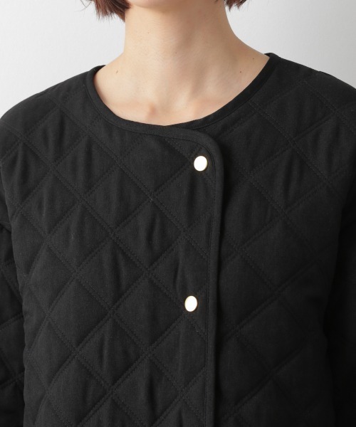 LEPSIM（レプシィム）の「【洗える】キルティングＡラインコート　918170（その他アウター・レディース・ブラック/カーキ/ブルー/グレイッシュベージュ・FREE）」の12枚目の写真