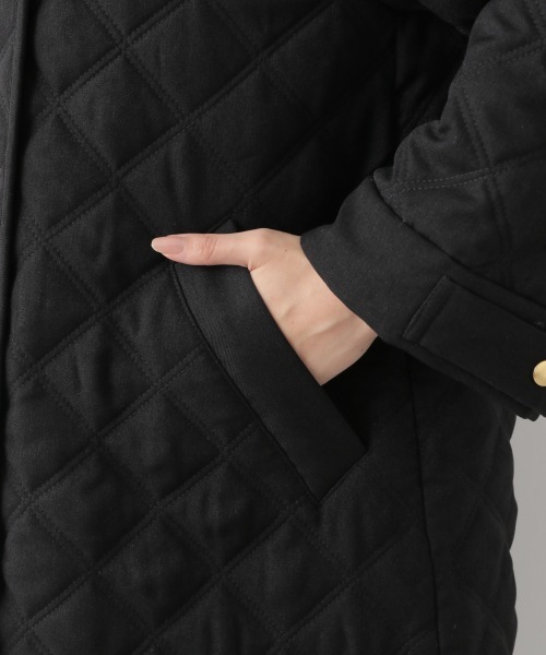 LEPSIM（レプシィム）の「【洗える】キルティングＡラインコート　918170（その他アウター・レディース・ブラック/カーキ/ブルー/グレイッシュベージュ・FREE）」の15枚目の写真