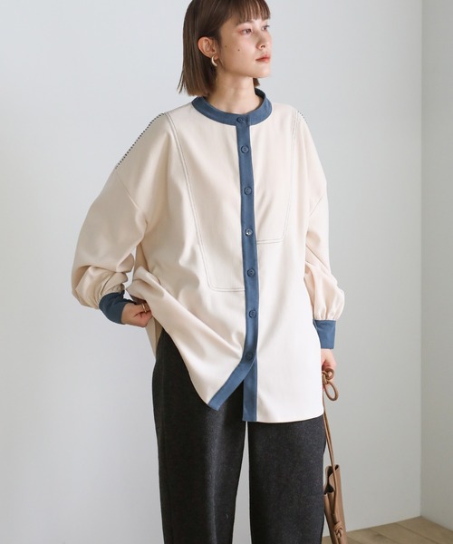 select MOCA(セレクトモカ)の「シンプルストレートニットパンツ(その他パンツ・レディース・ダークグレー/アイボリー/ベージュ・MEDIUM/SMALL)」の9枚目の写真