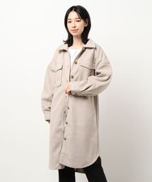 Samansa Mos2 blue | ロングCPOジャケット(その他アウター)