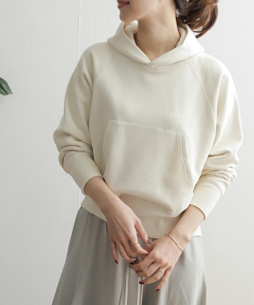 URBAN RESEARCH DOORS（アーバンリサーチドアーズ）の「スウェットフーデットプルオーバー（スウェット・レディース・ネイビー/イエロー/アイボリー・ONE）」の12枚目の写真