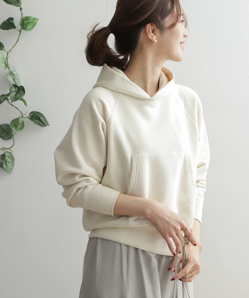URBAN RESEARCH DOORS（アーバンリサーチドアーズ）の「スウェットフーデットプルオーバー（スウェット・レディース・ネイビー/イエロー/アイボリー・ONE）」の14枚目の写真