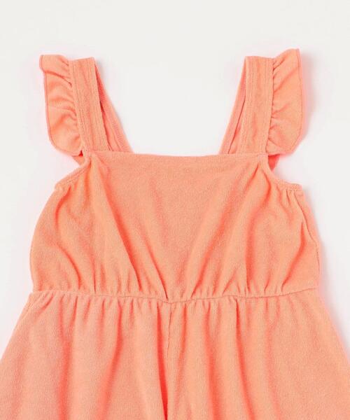 green label relaxing(グリーンレーベルリラクシング)の「GLR パイル オールインワン(つなぎ/オールインワン・キッズ・ピンク/ターコイズブルー・S(105-115)/M(125-135)/L(145-155))」の6枚目の写真