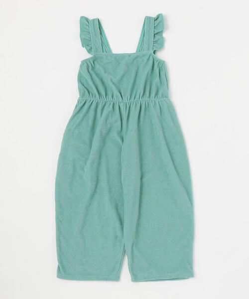 green label relaxing(グリーンレーベルリラクシング)の「GLR パイル オールインワン(つなぎ/オールインワン・キッズ・ピンク/ターコイズブルー・S(105-115)/M(125-135)/L(145-155))」の9枚目の写真