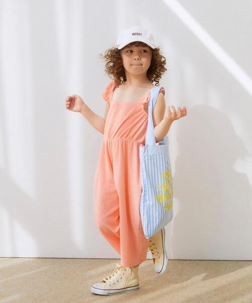 green label relaxing(グリーンレーベルリラクシング)の「GLR パイル オールインワン(つなぎ/オールインワン・キッズ・ピンク/ターコイズブルー・S(105-115)/M(125-135)/L(145-155))」の7枚目の写真