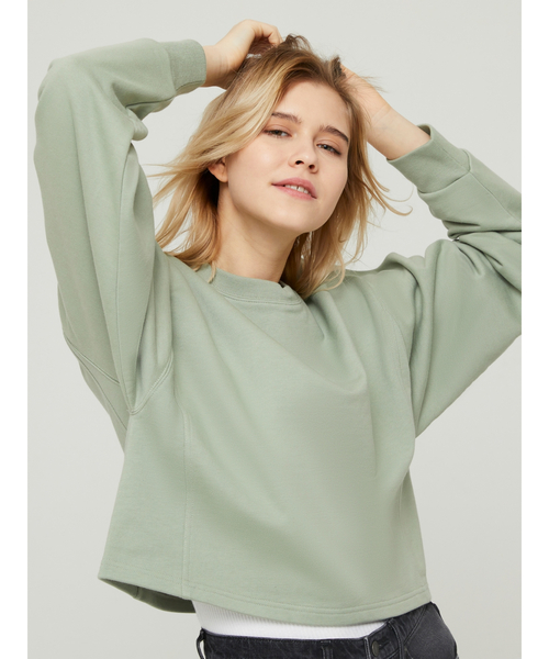 GAP（ギャップ）の「カーボナイズドフリース スウェット（スウェット・レディース・ラベンダー/ブラック/グレー/グリーン・M/XXS/S/L/XS）」の17枚目の写真