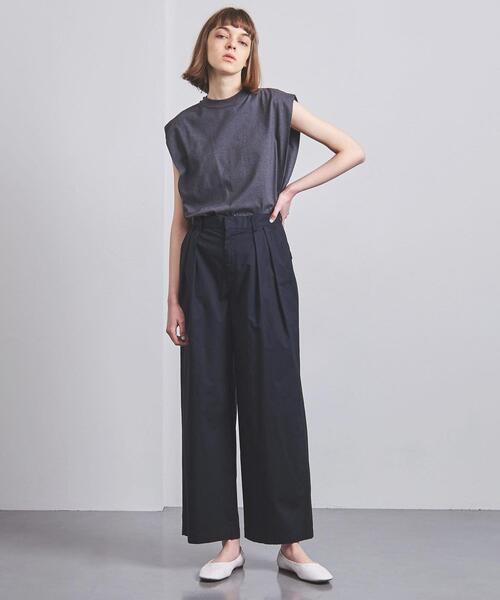 UNITED ARROWS（ユナイテッドアローズ）の「UGMSC ２タックパンツ◆（その他パンツ・レディース・ベージュ/ネイビー・38/36/40）」の3枚目の写真