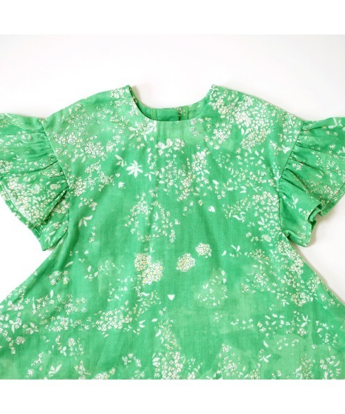 NAOMI ITO（ナオミイトウ）の「NAOMI ITO フリルサーキュラーワンピース（その他ベビーウェア・キッズ・グリーン/イエロー・80ｃｍ/90cm）」の4枚目の写真
