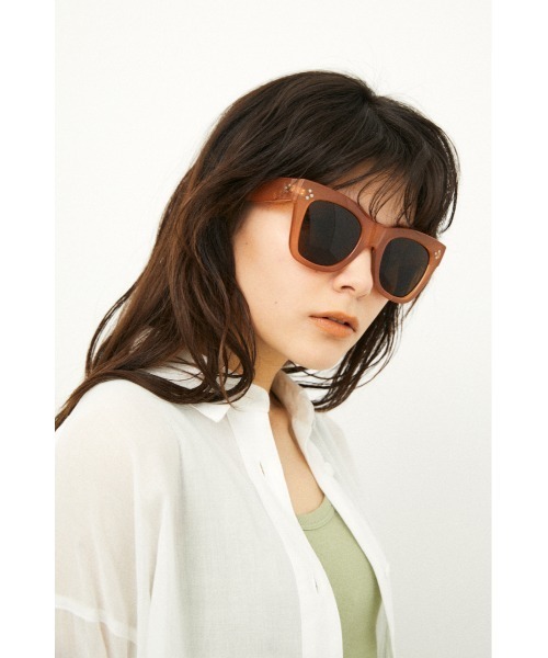 LAGUA GEM(ラグアジェム)の「LARGISH FLAME EYEWEAR(サングラス・レディース・クリア/オレンジ・FREE)」の12枚目の写真