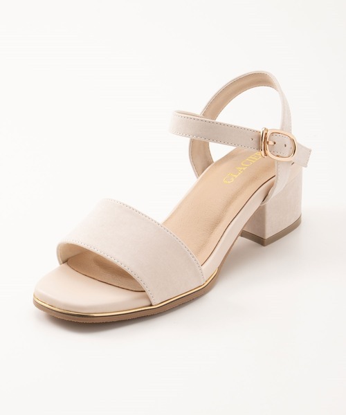 Honeys(ハニーズ)の「スクエアトゥサンダル(サンダル・レディース・ブラック/ベージュ/ブルー・S/L/M)」の6枚目の写真