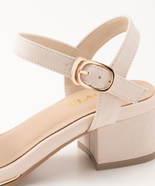 Honeys(ハニーズ)の「スクエアトゥサンダル(サンダル・レディース・ブラック/ベージュ/ブルー・S/L/M)」の21枚目の写真