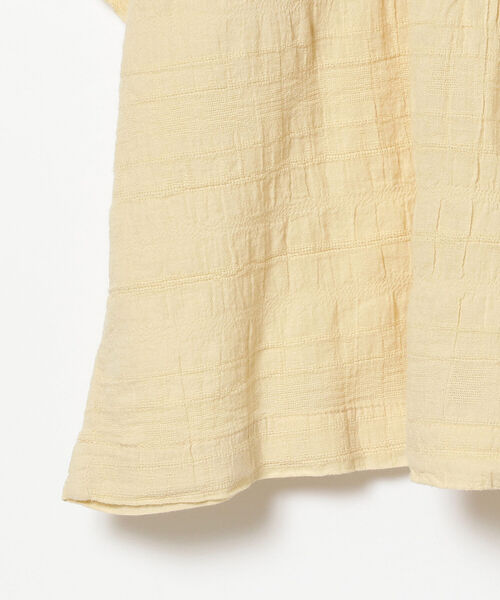 BLACK CRANE（ブラッククレーン）の「BLACK CRANE / ボックストップ＜WOMEN＞（シャツ/ブラウス・レディース・オフホワイト/ブラウン・X-SMALL）」の5枚目の写真