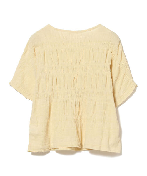 BLACK CRANE（ブラッククレーン）の「BLACK CRANE / ボックストップ＜WOMEN＞（シャツ/ブラウス・レディース・オフホワイト/ブラウン・X-SMALL）」の7枚目の写真