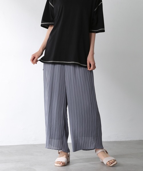 Honeys（ハニーズ）の「ストレートパンツ（その他パンツ・レディース・ブラウン/ブルー系その他/ブラック/オリーブ・L/LL/M/S）」の4枚目の写真