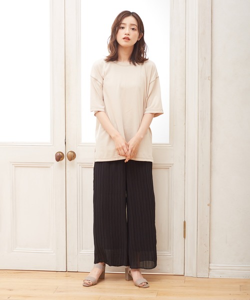 Honeys（ハニーズ）の「ストレートパンツ（その他パンツ・レディース・ブラウン/ブルー系その他/ブラック/オリーブ・L/LL/M/S）」の5枚目の写真