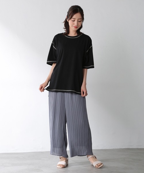 Honeys（ハニーズ）の「ストレートパンツ（その他パンツ・レディース・ブラウン/ブルー系その他/ブラック/オリーブ・L/LL/M/S）」の8枚目の写真